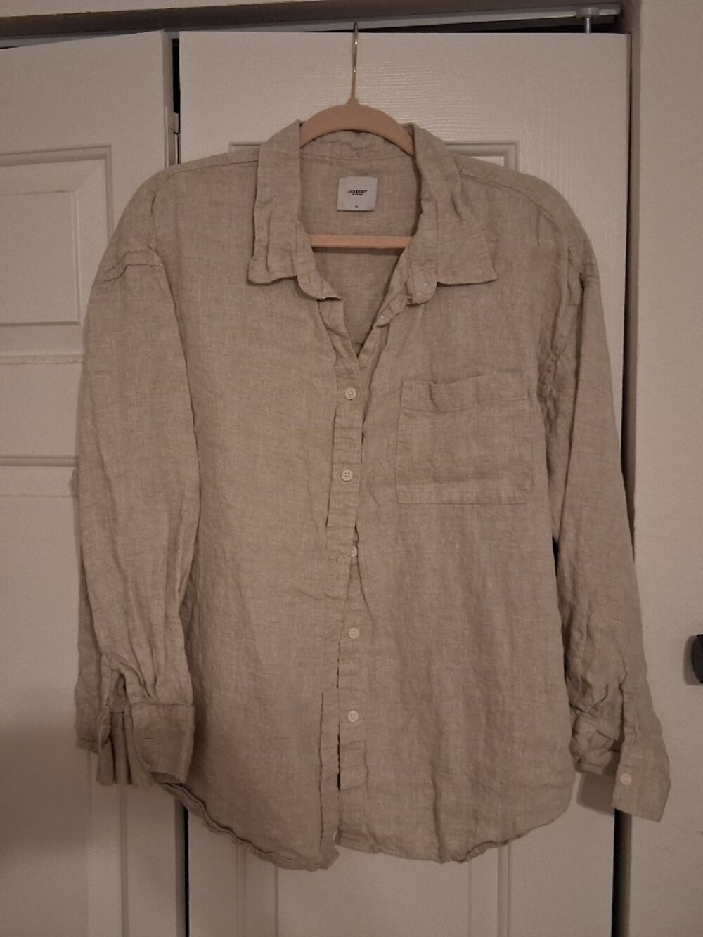 Academy XL Tan Button-up Shirt